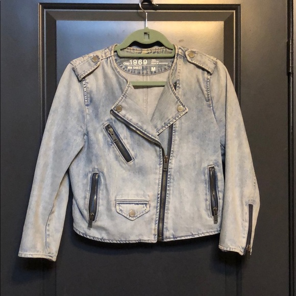 gap denim moto jacket